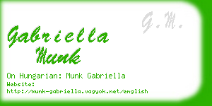 gabriella munk business card